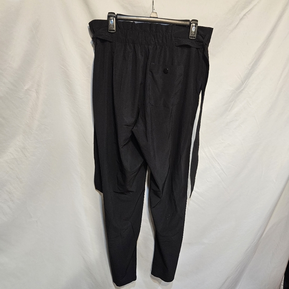 Athleta Skyline Pants Black Zip Pocket Casual Travel Pleated Pant 8T - Picture 2 of 8